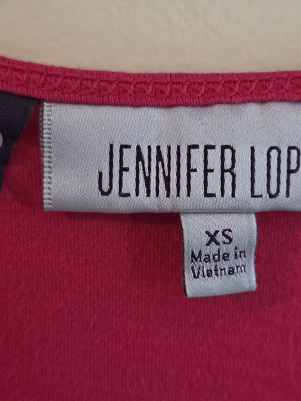 Jennifer Lopez Pink Rhinestone Studded Racerback Tank - Picture 3 of 3
